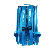 Victor Racketbag Multithermobag 9034B (Schlägertasche, 3 Hauptfächer, Schuhfach) 2024 weiss/blau